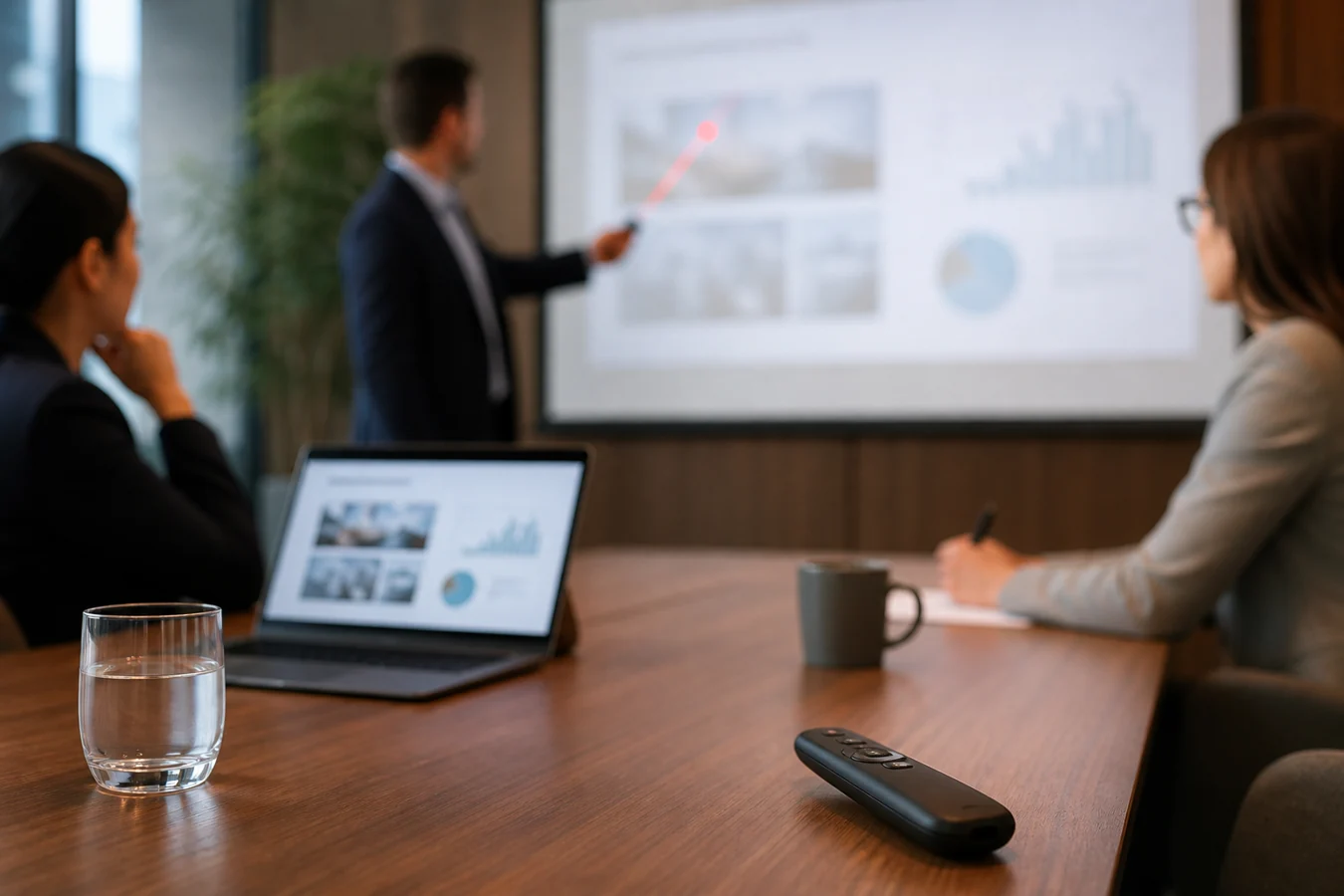 Laser Pointer Use for Wireless Presentation Remotes