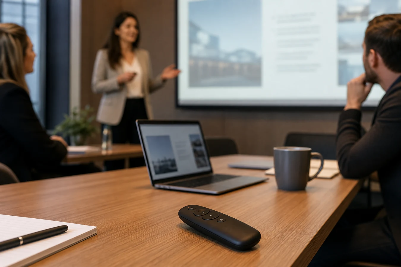 Speaker Notes Flow for Wireless Presentation Remotes